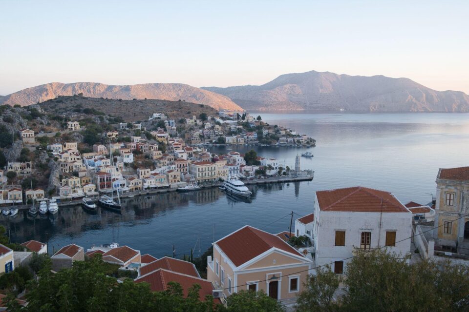 Docking at Symi harbor